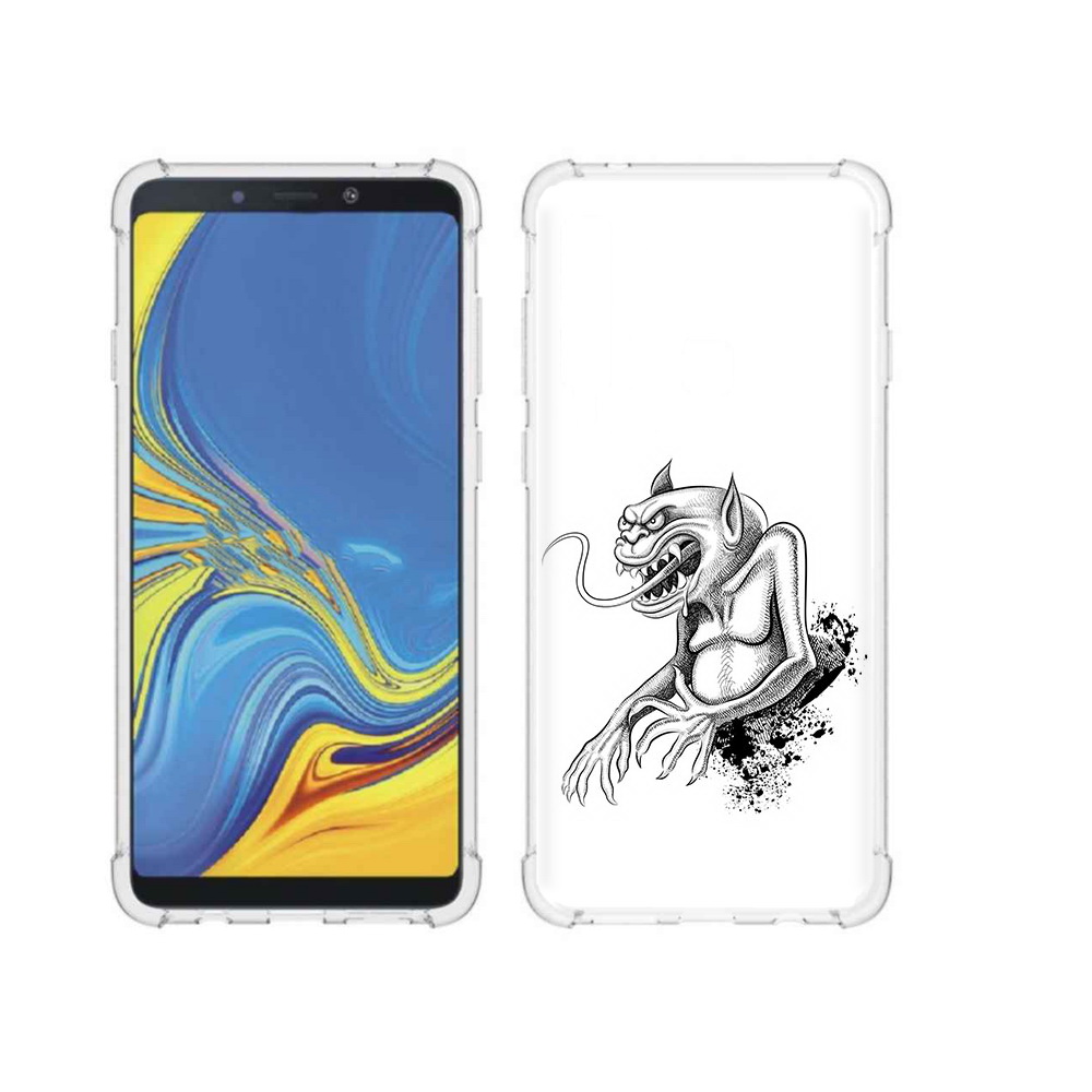 

Чехол MyPads Tocco для Samsung Galaxy A9 чорт (PT118683.560.692), Прозрачный, Tocco