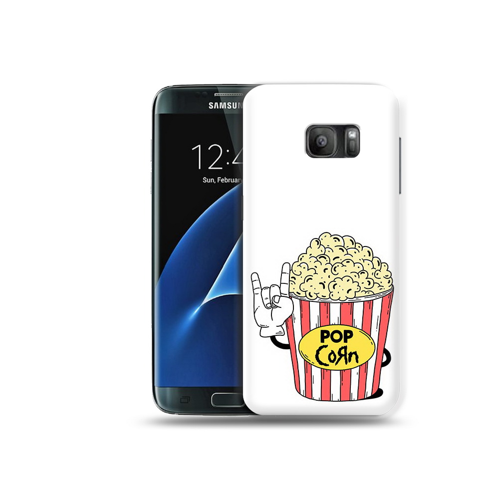 

Чехол MyPads Tocco для Samsung Galaxy S7 крутой попкорн, Прозрачный, Tocco
