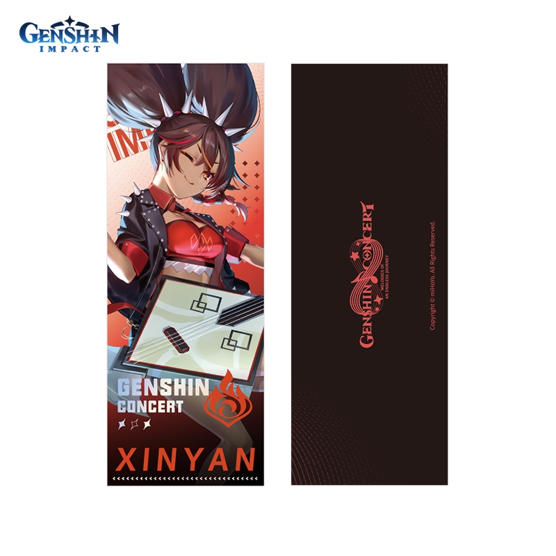 Памятный билет Genshin Impact 2022 Online Concert Lazer Cut Commemorative Ticket Xinyan