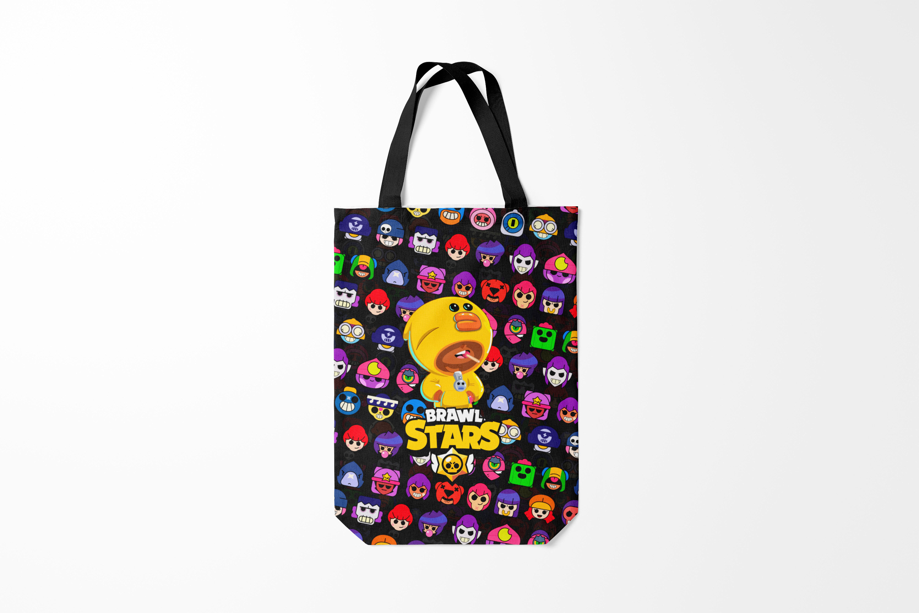 

Сумка шoппер унисекс Burnettie Brawl Stars SALLY LEON, черный; желтый, Brawl Stars SALLY LEON