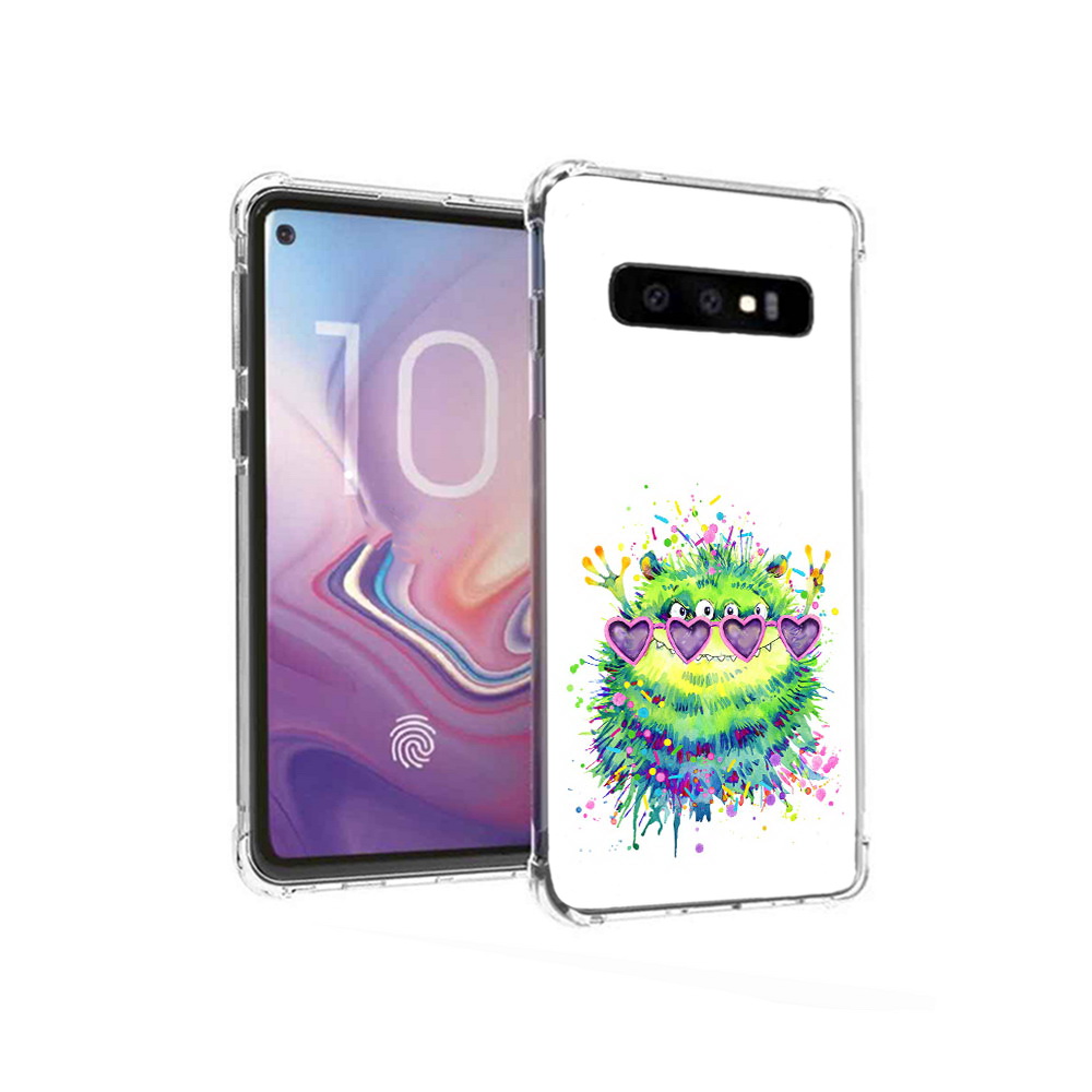 фото Чехол mypads tocco для samsung galaxy s10 пушистый персонаж (pt125897.498.142)