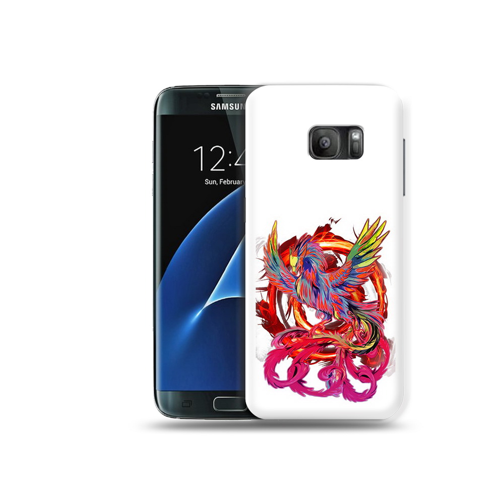 

Чехол MyPads Tocco для Samsung Galaxy S7 красочный феникс, Прозрачный, Tocco