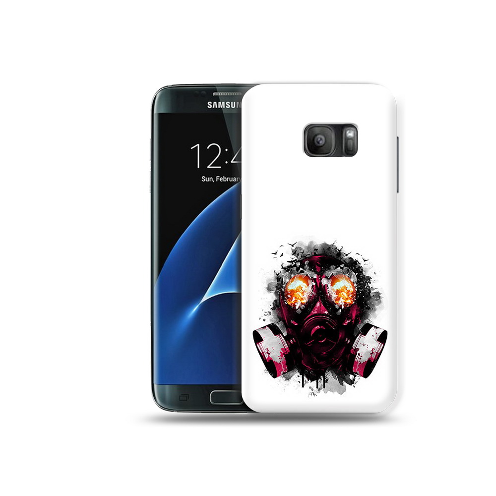 

Чехол MyPads Tocco для Samsung Galaxy S7 красный противогаз, Прозрачный, Tocco