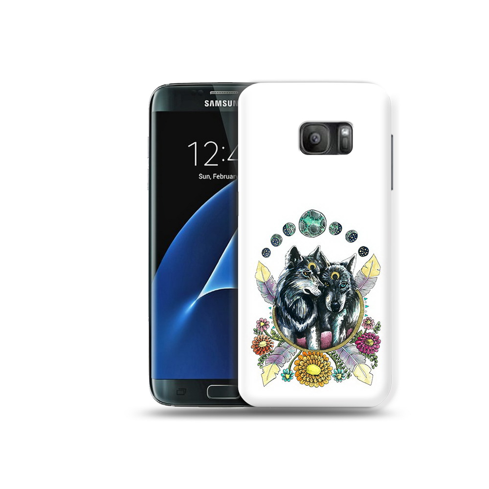 

Чехол MyPads Tocco для Samsung Galaxy S7 красивые волки абстракция, Прозрачный, Tocco