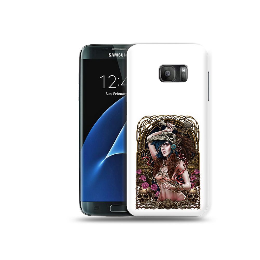 

Чехол MyPads Tocco для Samsung Galaxy S7 красивая девушка рисунок, Прозрачный, Tocco