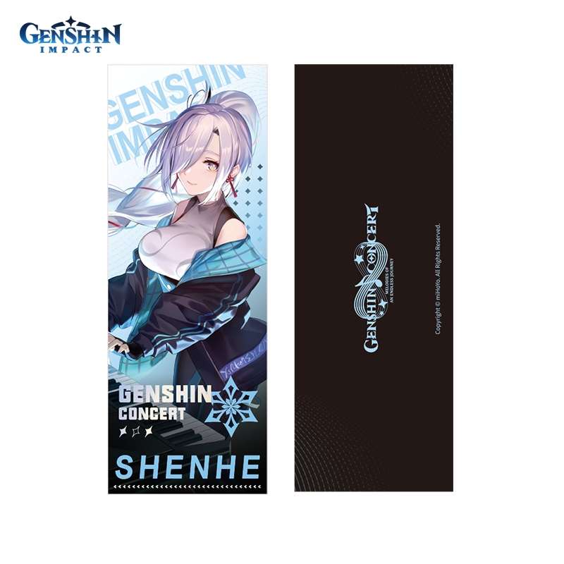 Памятный билет Genshin Impact 2022 Online Concert Lazer Cut Commemorative Ticket Shenhe