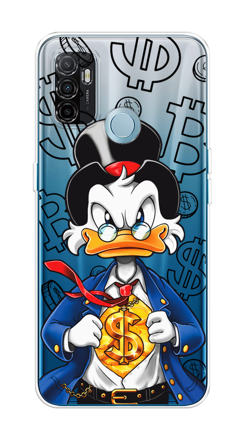 

Чехол на Oppo A53 "Scrooge Goldman", Черный;белый;синий, 254350-1