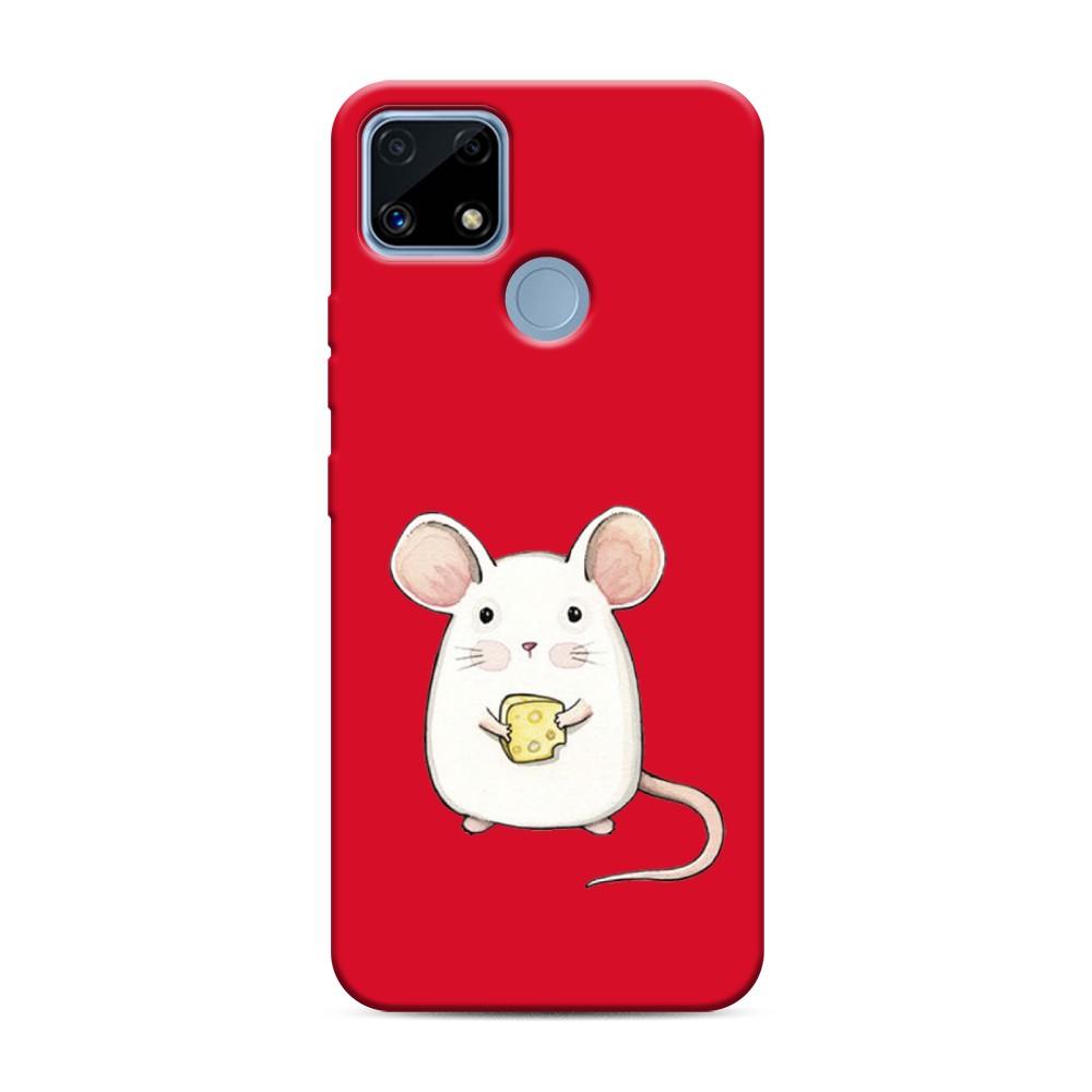 

Чехол Awog на Realme C25/ C25s "Мышка", Белый, 257453-1