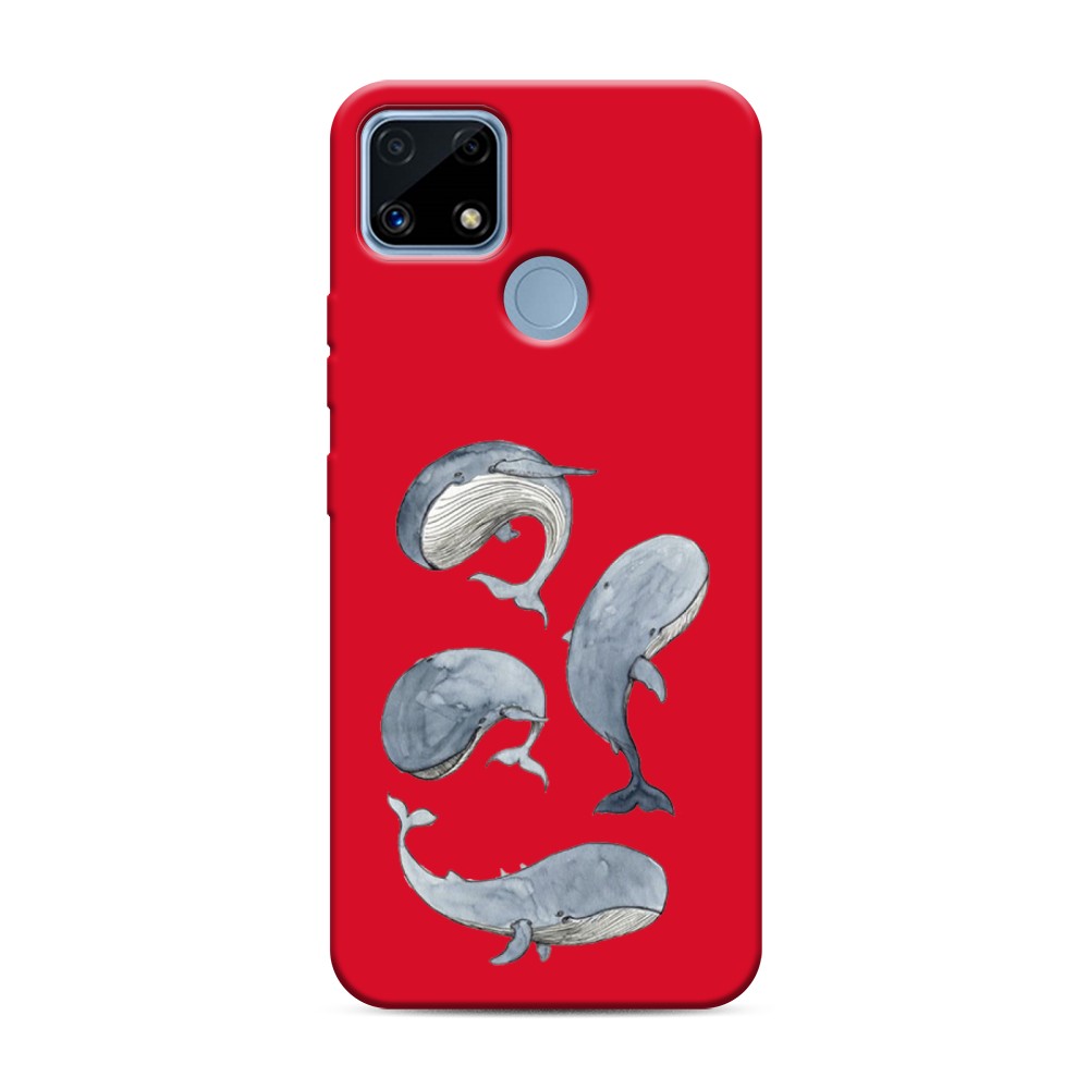 

Чехол Awog на Realme C25/ C25s "Киты", Голубой;белый;прозрачный, 257453-1