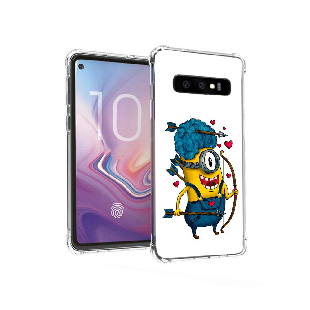 

Чехол MyPads Tocco для Samsung Galaxy S10 Миньон купидон (PT125897.498.117), Прозрачный, Tocco