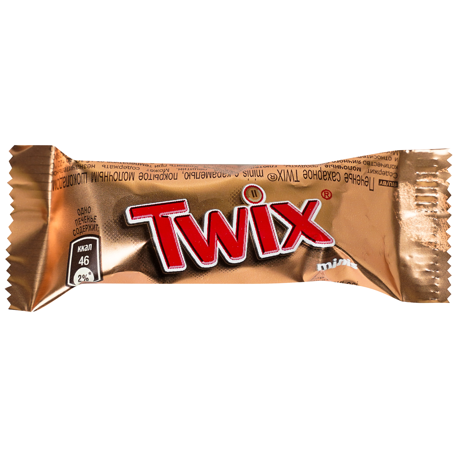 Батончики Twix Minis с карамелью в молочном шоколаде 1кг