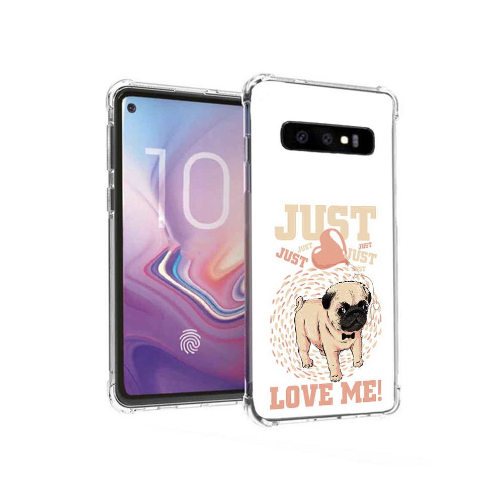 

Чехол MyPads Tocco для Samsung Galaxy S10 Люби меня (PT125897.498.109), Прозрачный, Tocco