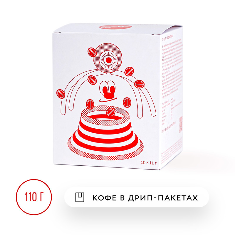 

Кофе молотый Camera Obscura ассорти в дрип-пакетах, 10 шт. по 11 г