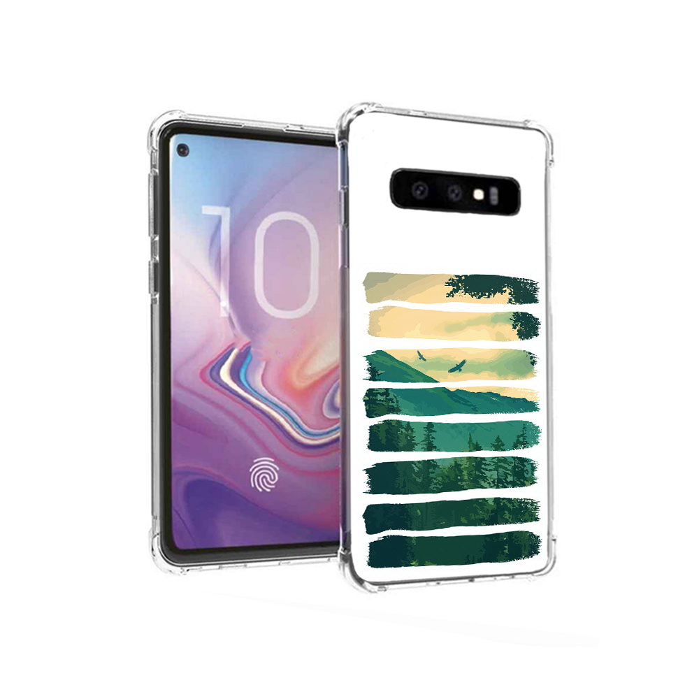 

Чехол MyPads Tocco для Samsung Galaxy S10 Лесная чаща (PT125897.498.107), Прозрачный, Tocco