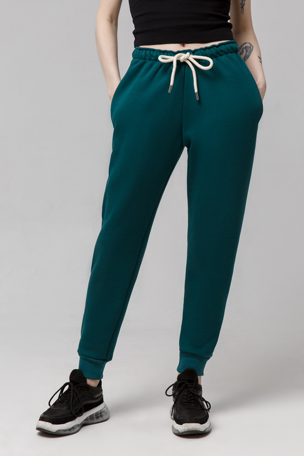 Спортивные брюки женские Магазин Толстовок W-970-XXX-90-32-XX-W зеленые 42 RU