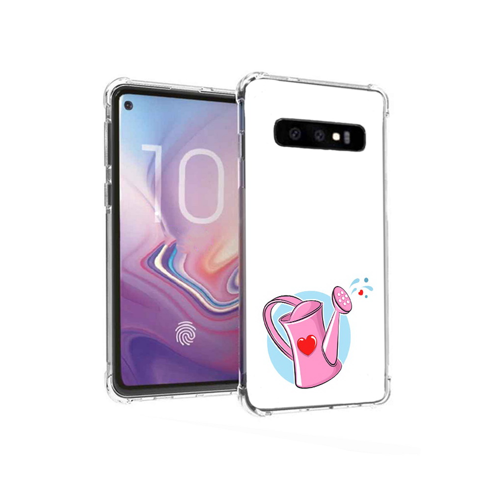 

Чехол MyPads Tocco для Samsung Galaxy S10 Лейка любви 14 февраля (PT125897.498.103), Прозрачный, Tocco