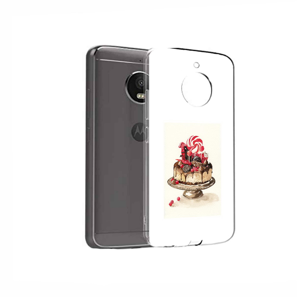 

Чехол MyPads Tocco для Motorola Moto E4 вкусный торт (PT99977.370.262), Прозрачный, Tocco