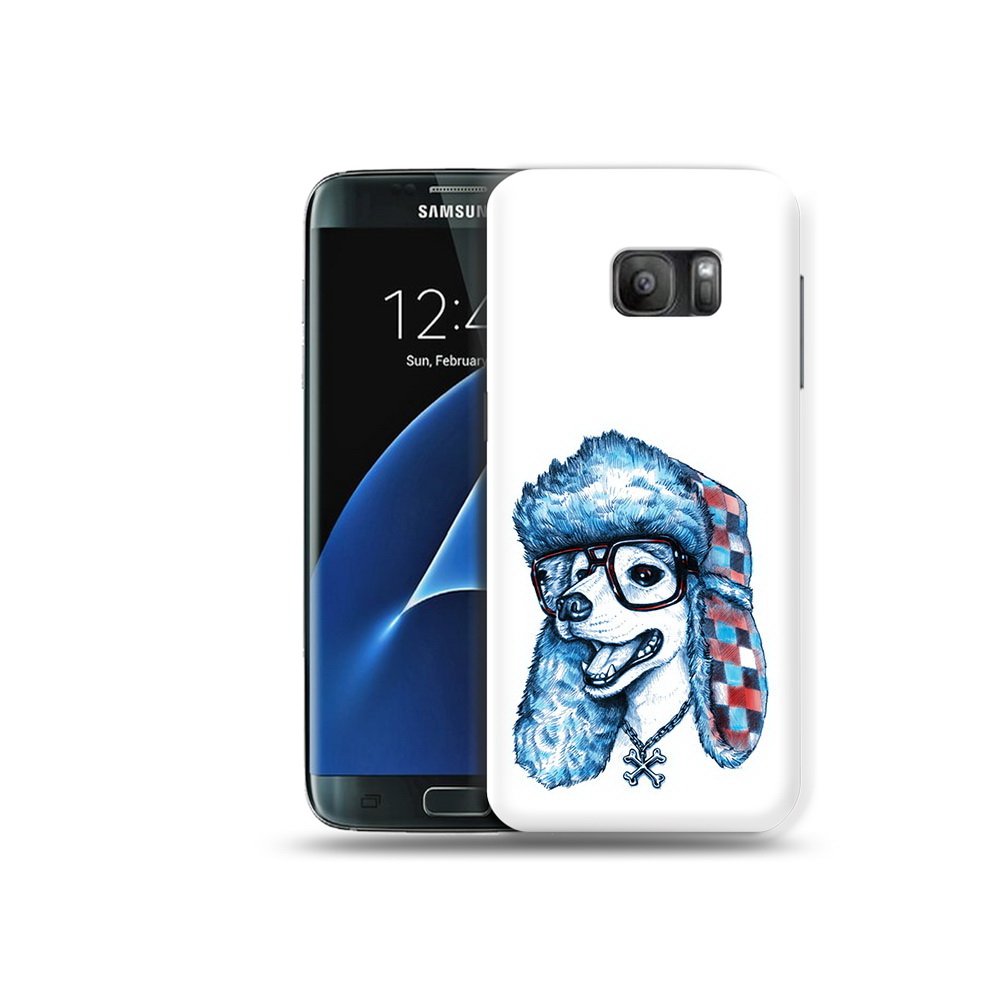 Чехол MyPads Tocco для Samsung Galaxy S7 зимний пес