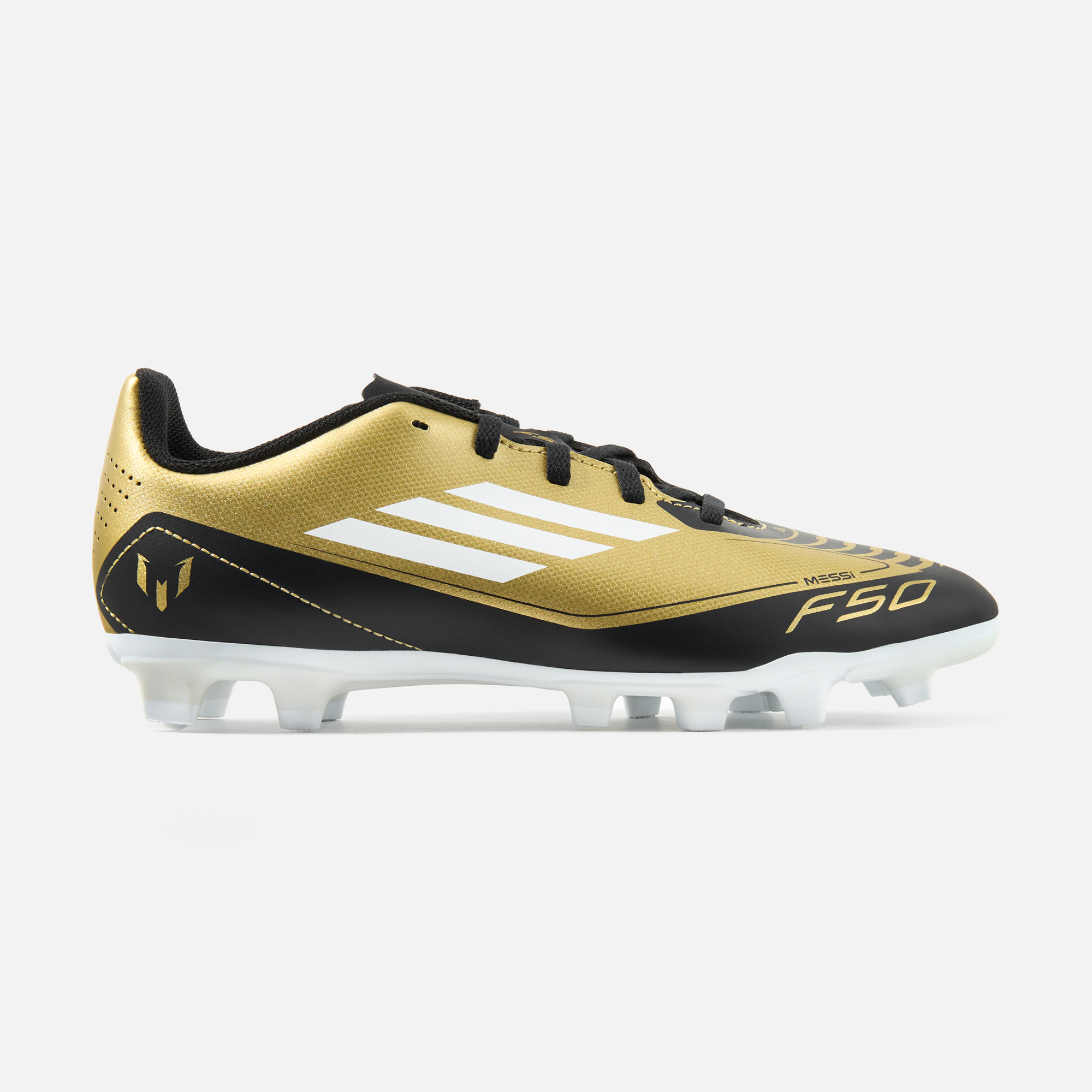 

Бутсы детские Adidas F50 Club FxG J Messi IG9319 золотистые 5.5 UK, Золотистый, F50 Club FxG J Messi