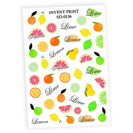 

Слайдер-дизайн iNVENT PRiNT «Цитрусы. Лимон. Апельсин. Лайм. Грейпфрут» №SD-136, №SD-136