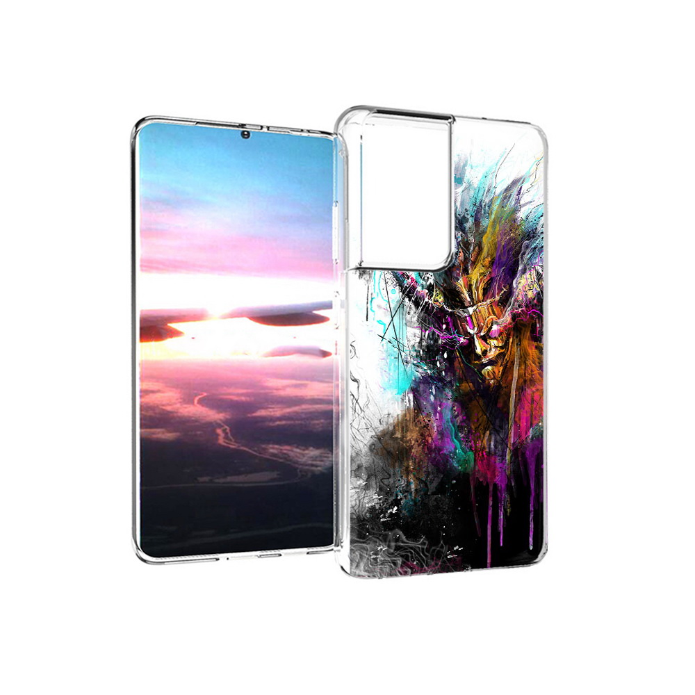 

Чехол MyPads Tocco для Samsung Galaxy S21 Ultra яркий дьявол (PT157307.497.709), Прозрачный, Tocco