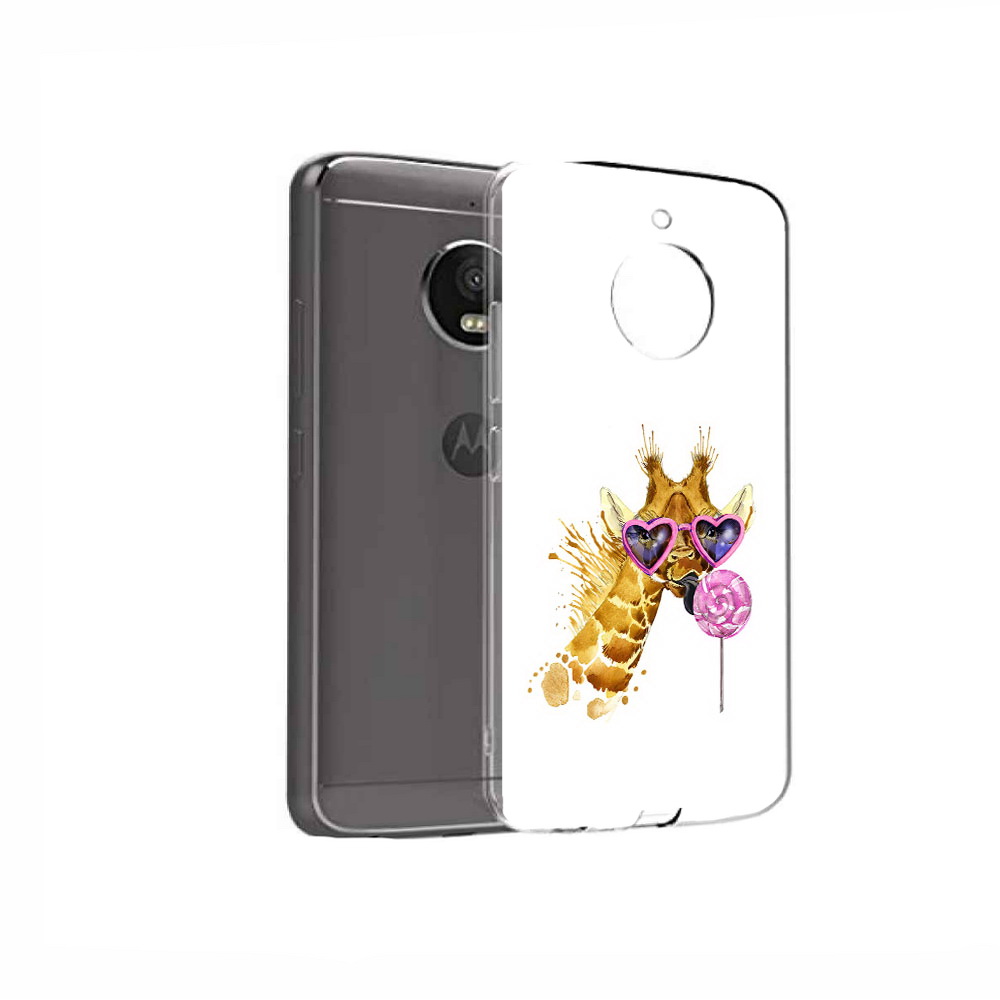 

Чехол MyPads Tocco для Motorola Moto E4 акварельный жираф (PT99977.370.217), Прозрачный, Tocco