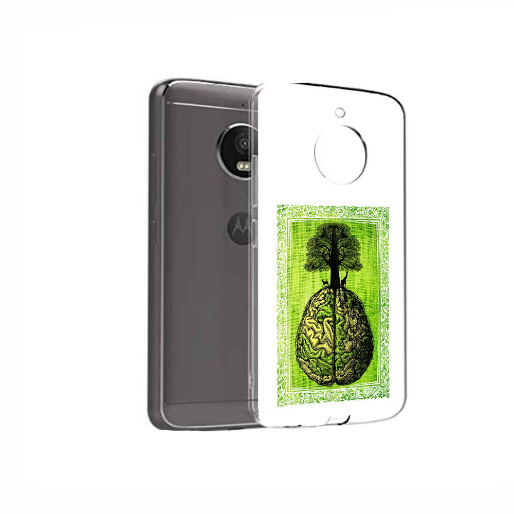 

Чехол MyPads Tocco для Motorola Moto E4 абстракция здоровый мозг (PT99977.370.211), Прозрачный, Tocco