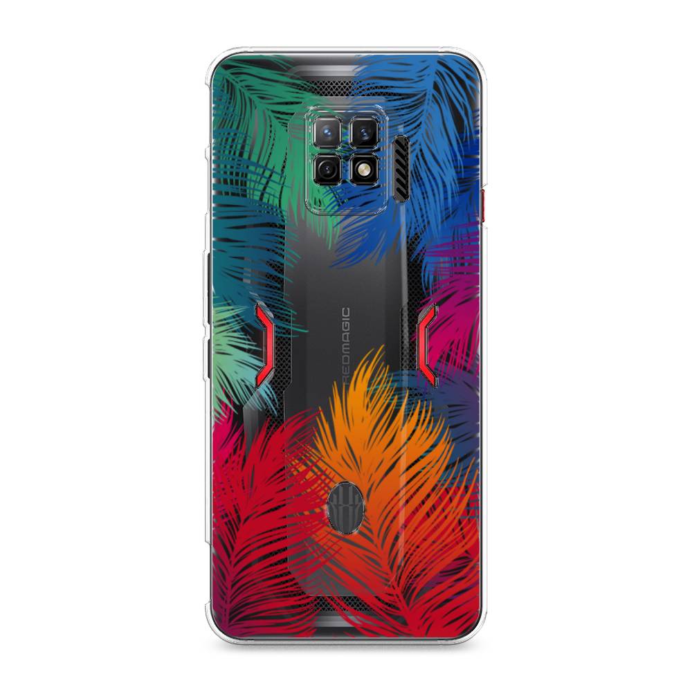 

Чехол Awog на ZTE Nubia Red Magic 7 Pro / ЗТЕ Нубиа Ред Мэджик 7 Pro "Рамка из перьев", Разноцветный, 136050-4