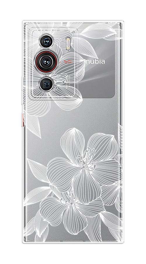 

Чехол на ZTE Nubia Z40 Pro "Крокус", Белый;прозрачный, 135850-1