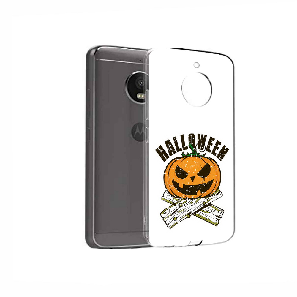 

Чехол MyPads Tocco для Motorola Moto E4 Хэллоуин доски тыква (PT99977.370.194), Прозрачный, Tocco