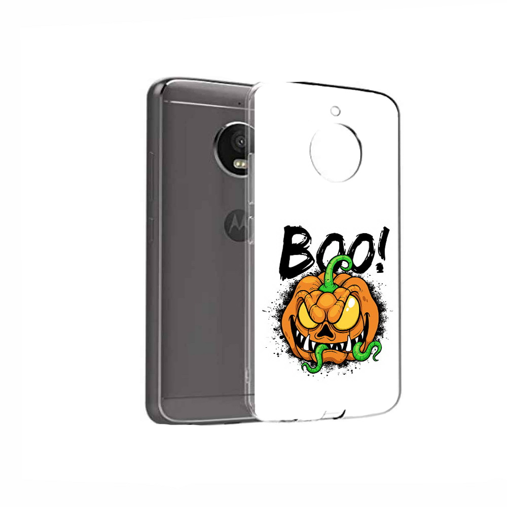 

Чехол MyPads Tocco для Motorola Moto E4 Хэллоуин бу (PT99977.370.193), Прозрачный, Tocco