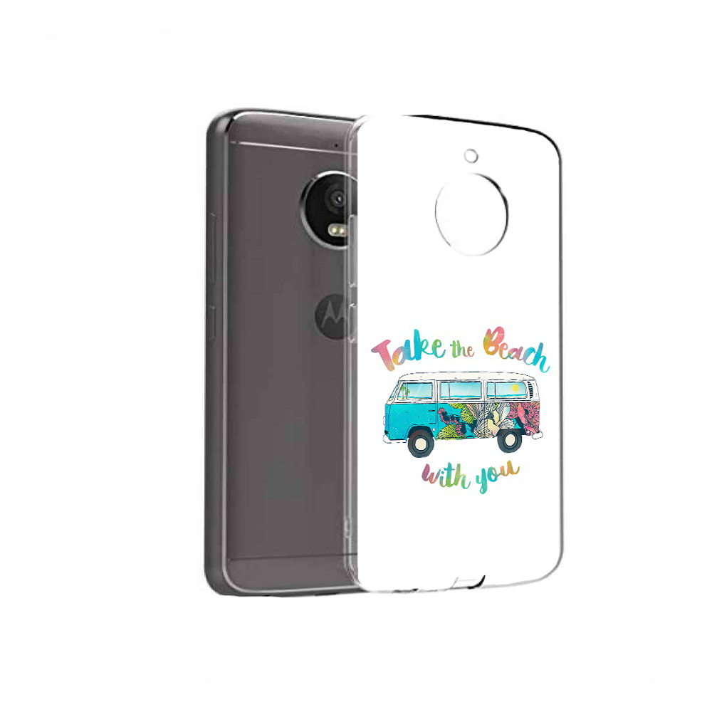Чехол MyPads Tocco для Motorola Moto E4 Хиппи автобус (PT99977.370.190)