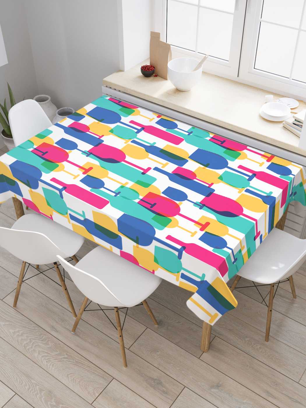 

Скатерть прямоугольная JoyArty "Винные краски" из сатена, 120x145 см, Оранжевый, Винные краски