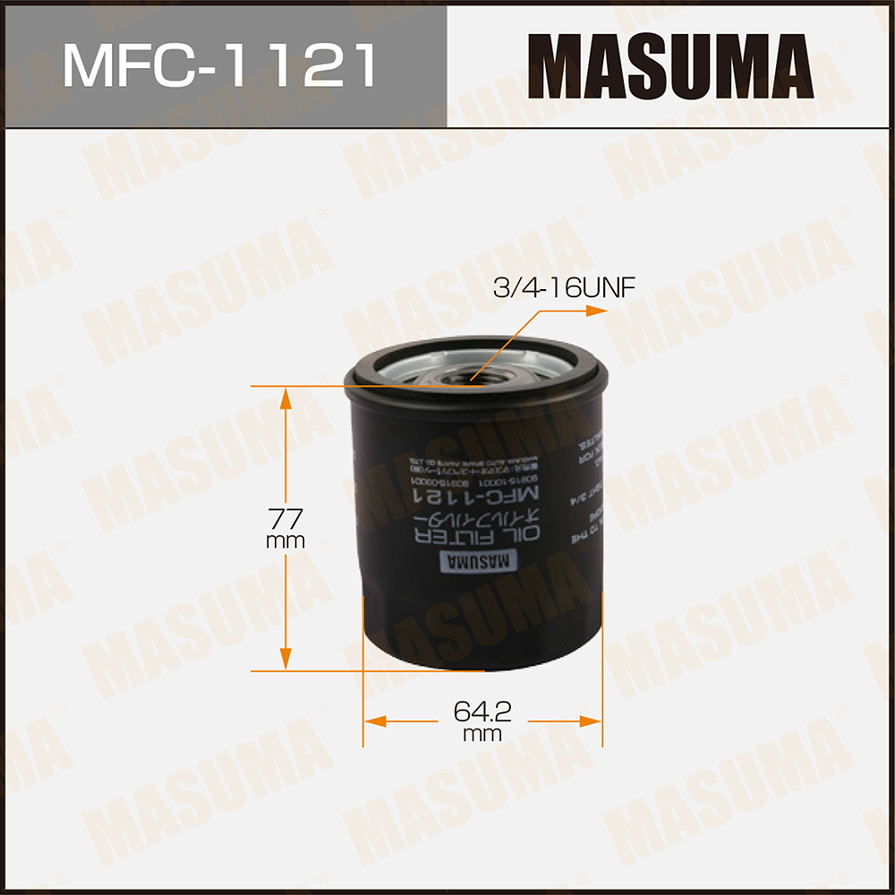 

Фильтр масляный Masuma NISSAN MFC-1121