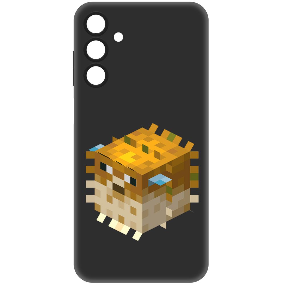 

Чехол-накладка Krutoff Soft Case Minecraft-Иглобрюх для Samsung Galaxy M15 черный