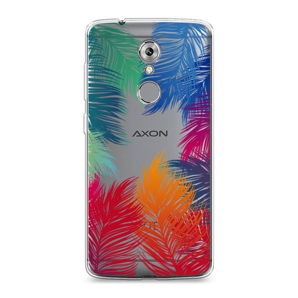 

Чехол Awog на ZTE Axon 7 / ЗТЕ Аксон 7 "Рамка из перьев", Разноцветный, 131450-4