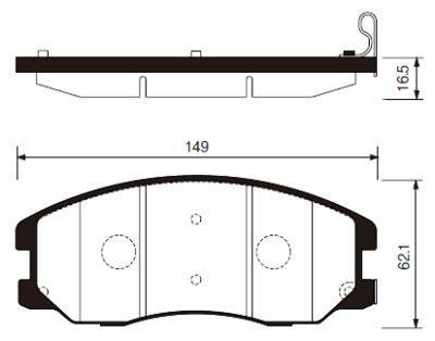 

Тормозные колодки Sangsin brake передние для Chevrolet Captiva/Daewoo Winstorm 06- SP1204