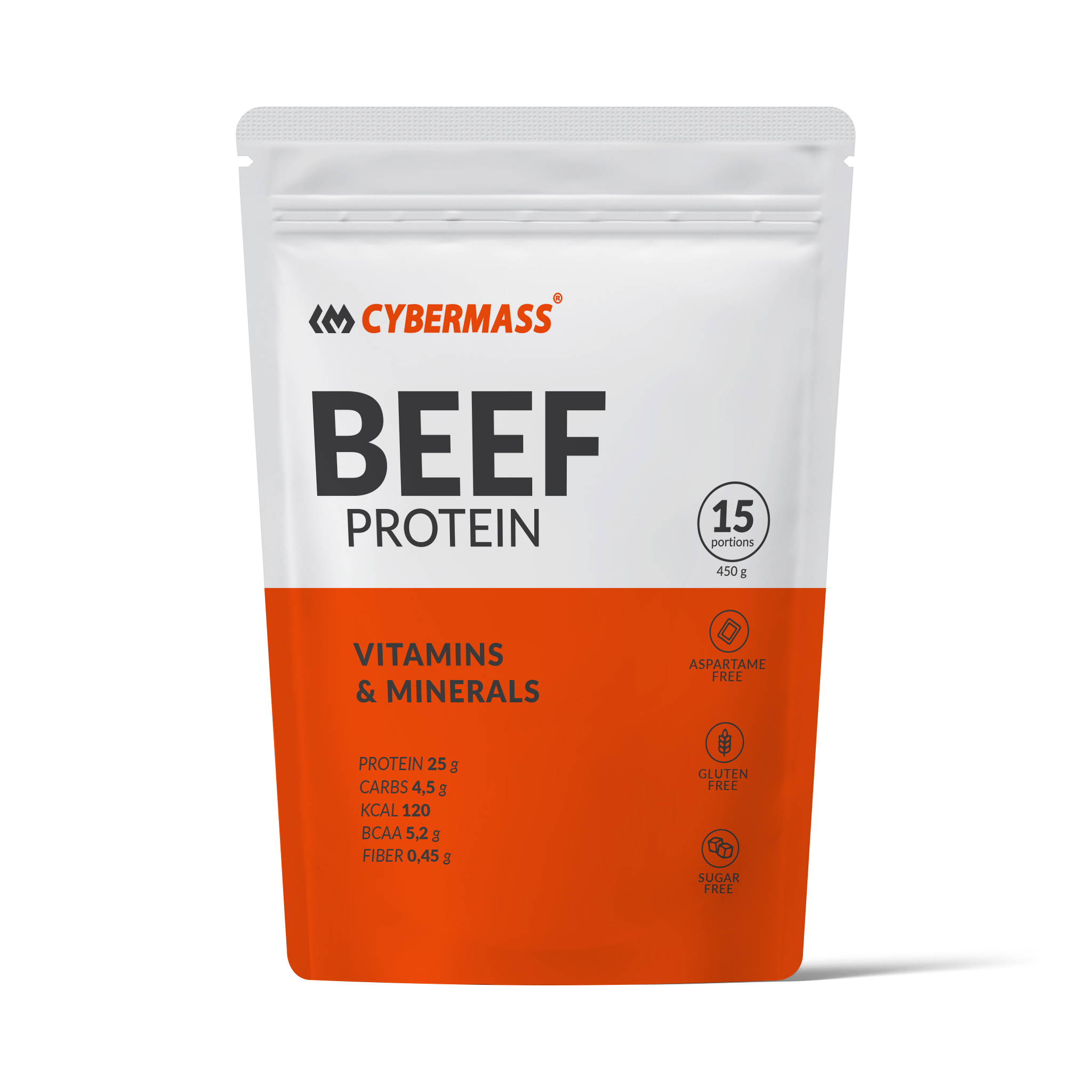 Протеин говяжий CYBERMASS Beef Protein, Шоколад-лесной орех, 450 г