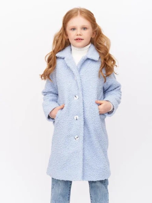 Пальто детское Prime Baby PPL00223BLU13, голубой, 128