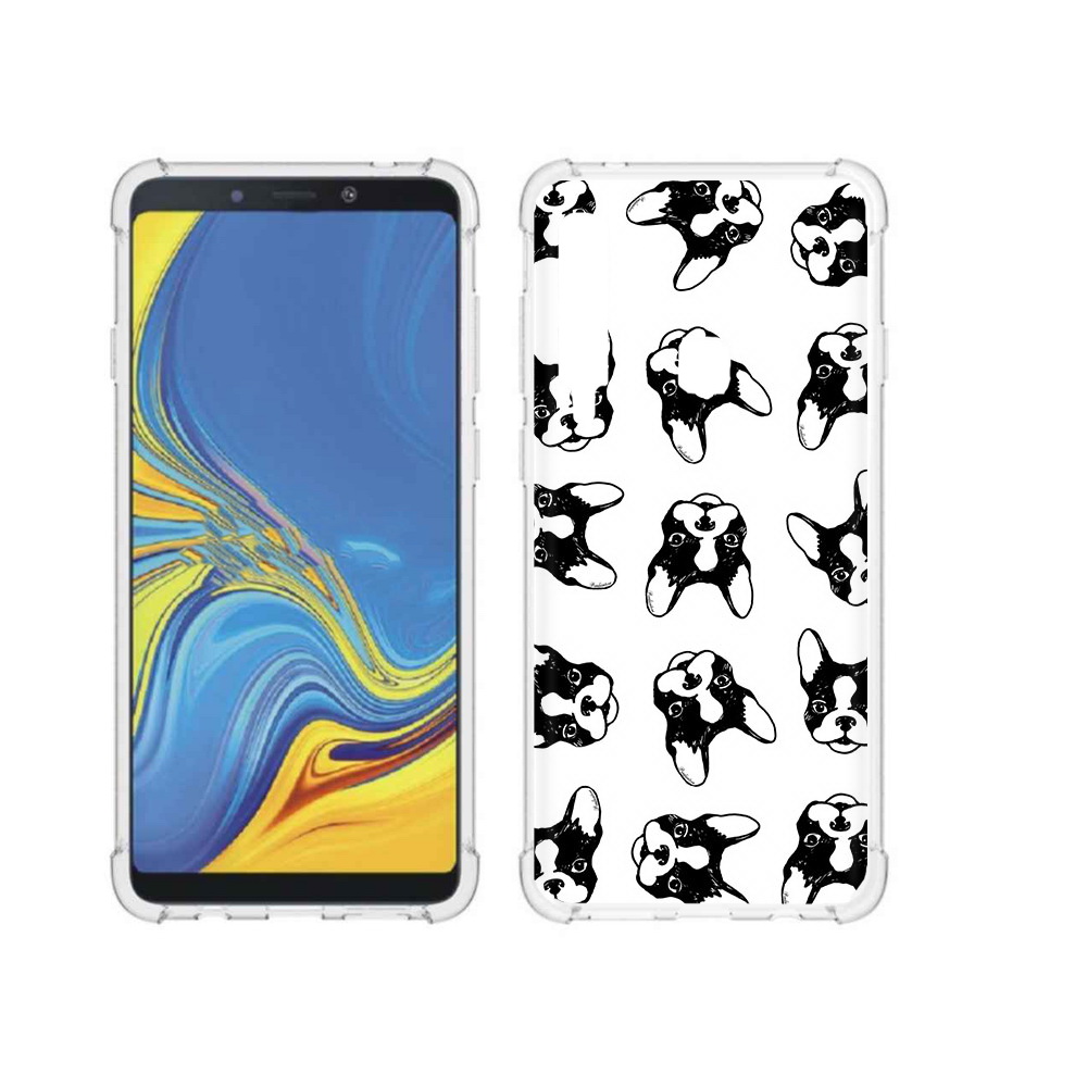 Чехол MyPads Tocco для Samsung Galaxy A9 черно белые собачки (PT118683.560.683)