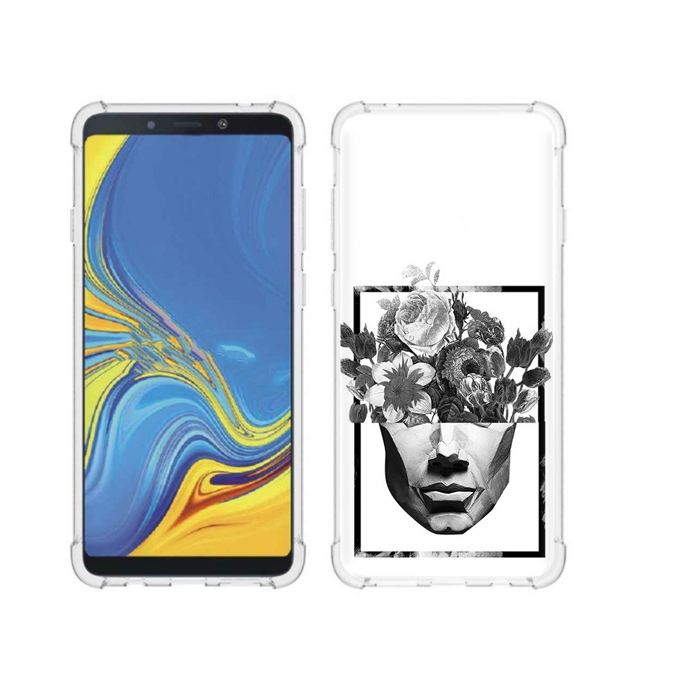 

Чехол MyPads Tocco для Samsung Galaxy A9 черно белая ваза в абстракции (PT118683.560.678), Прозрачный, Tocco