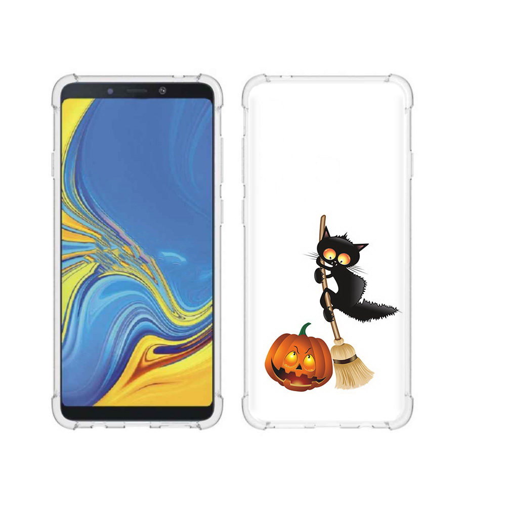 

Чехол MyPads Tocco для Samsung Galaxy A9 хэлуинский котик (PT118683.560.667), Прозрачный, Tocco