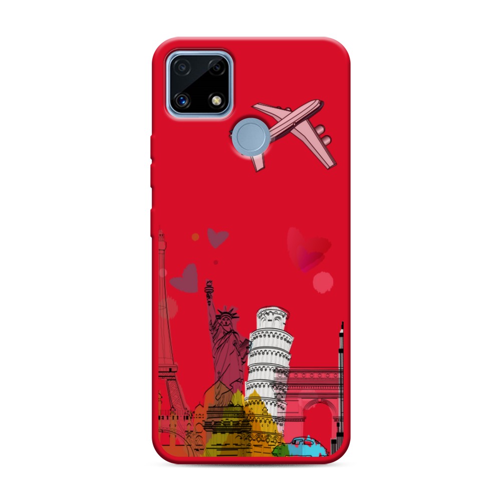 

Чехол Awog на Realme C25/ C25s "Самолет путешествий", Желтый, 257453-1