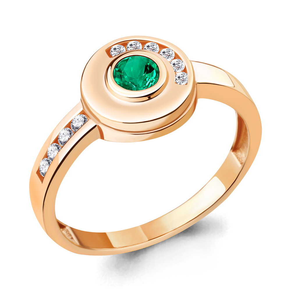 

Кольцо из серебра с фианитом Aquamarine Aquamarine 68825АГ_925_з р, 68825АГ_925_з