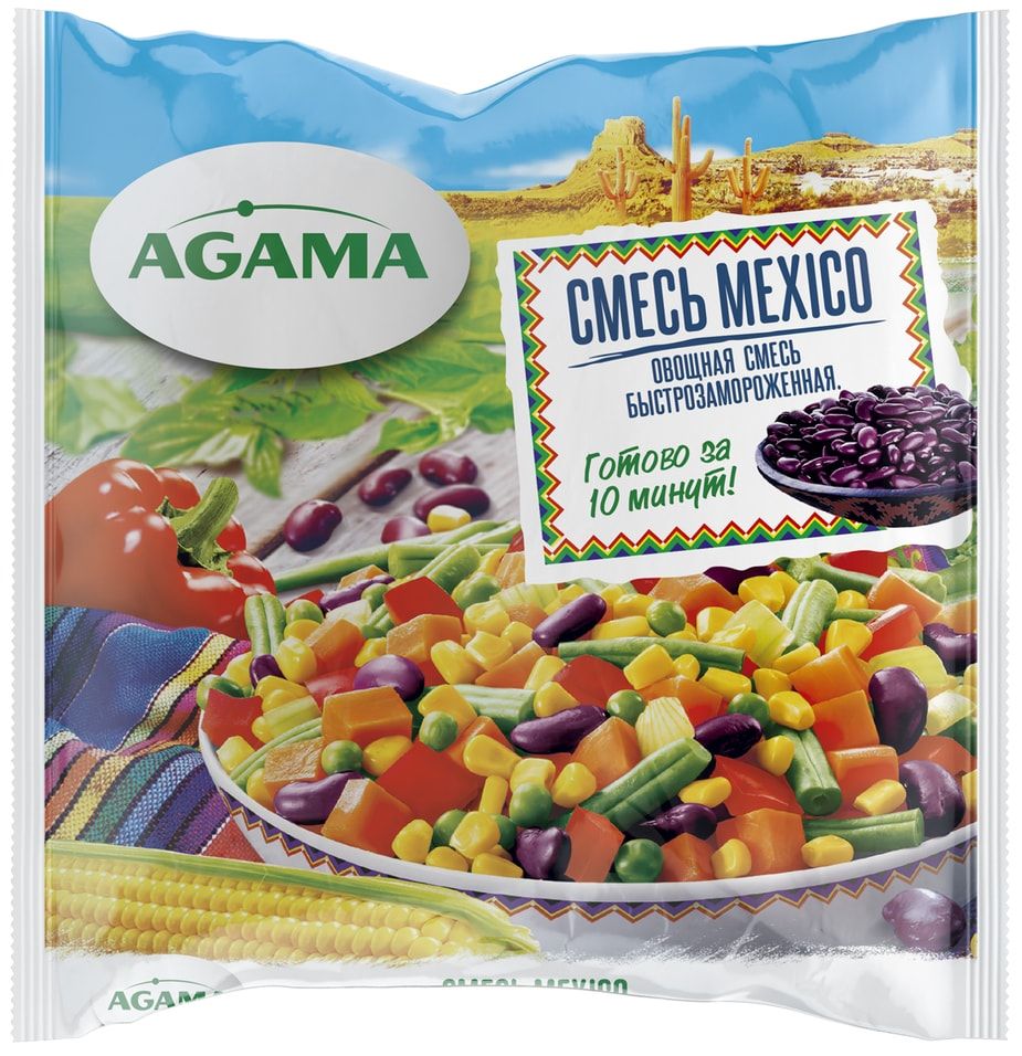 Смесь овощная Agama Mexico замороженная 400 г 161₽