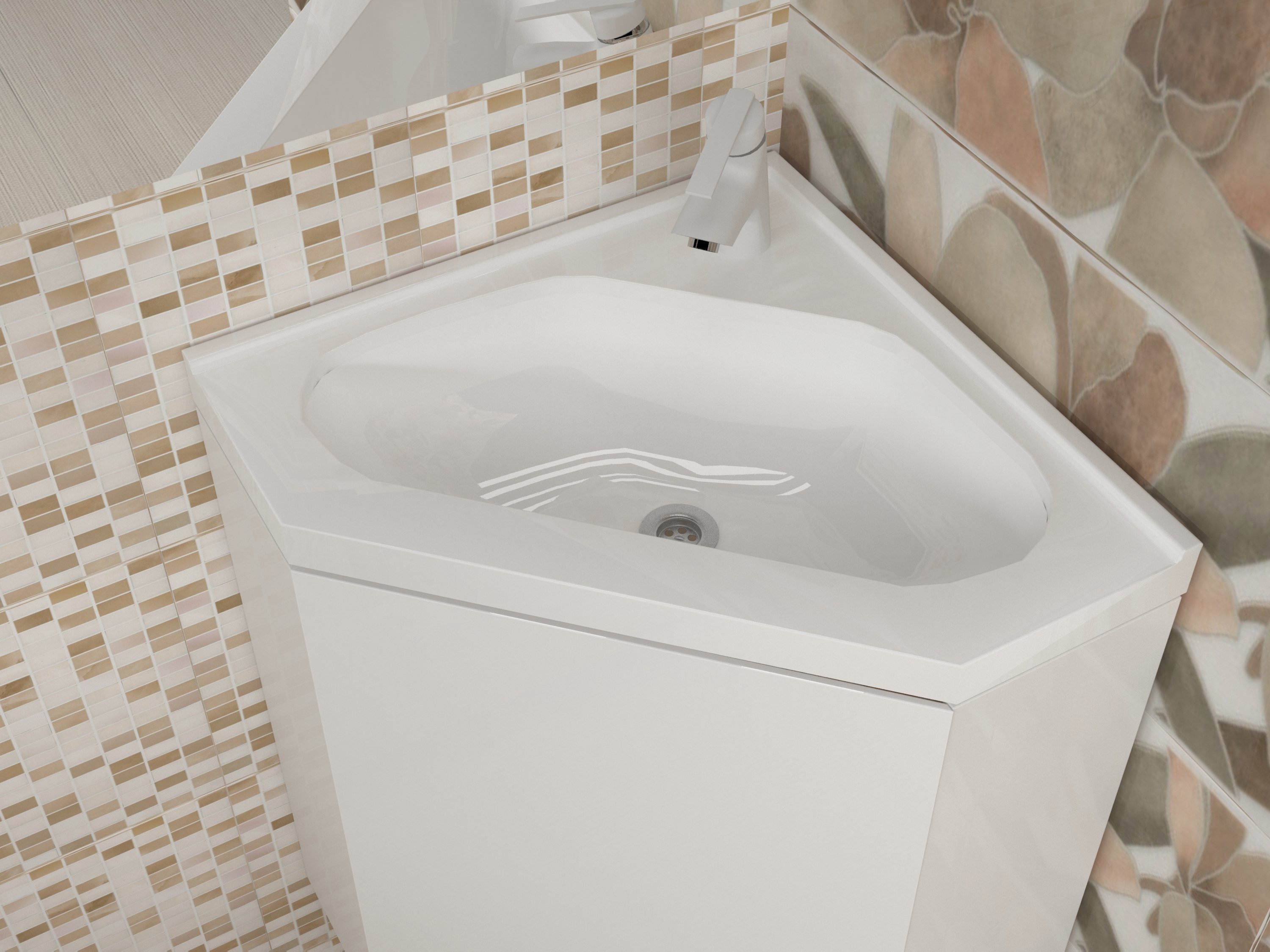 Раковина для ванной накладная Mareon Stella (40х39)