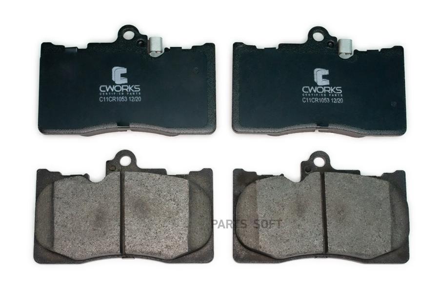 

Тормозные Колодки Передние (Low Metallic) Cworks C11cr1053 CWORKS C11CR1053