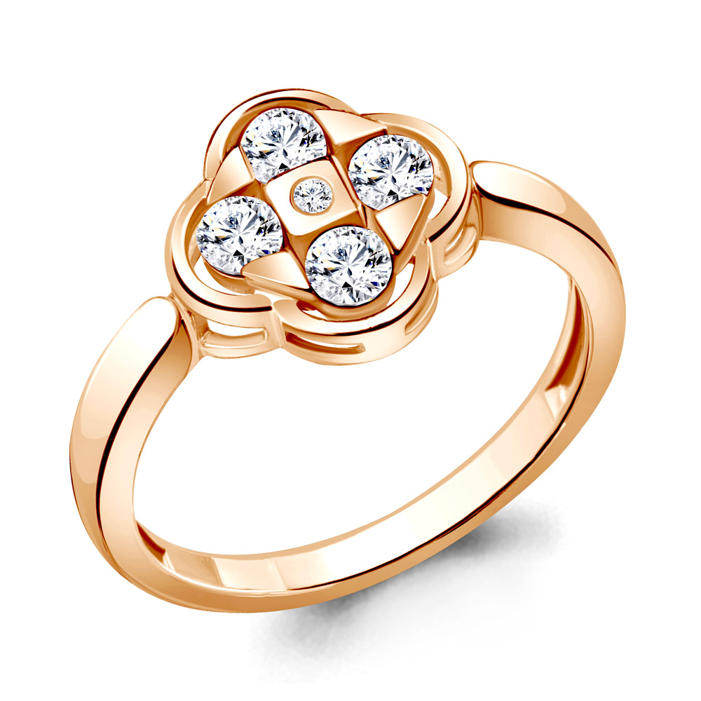 

Кольцо из серебра с фианитом Aquamarine Aquamarine 68824А_925_з р, 68824А_925_з