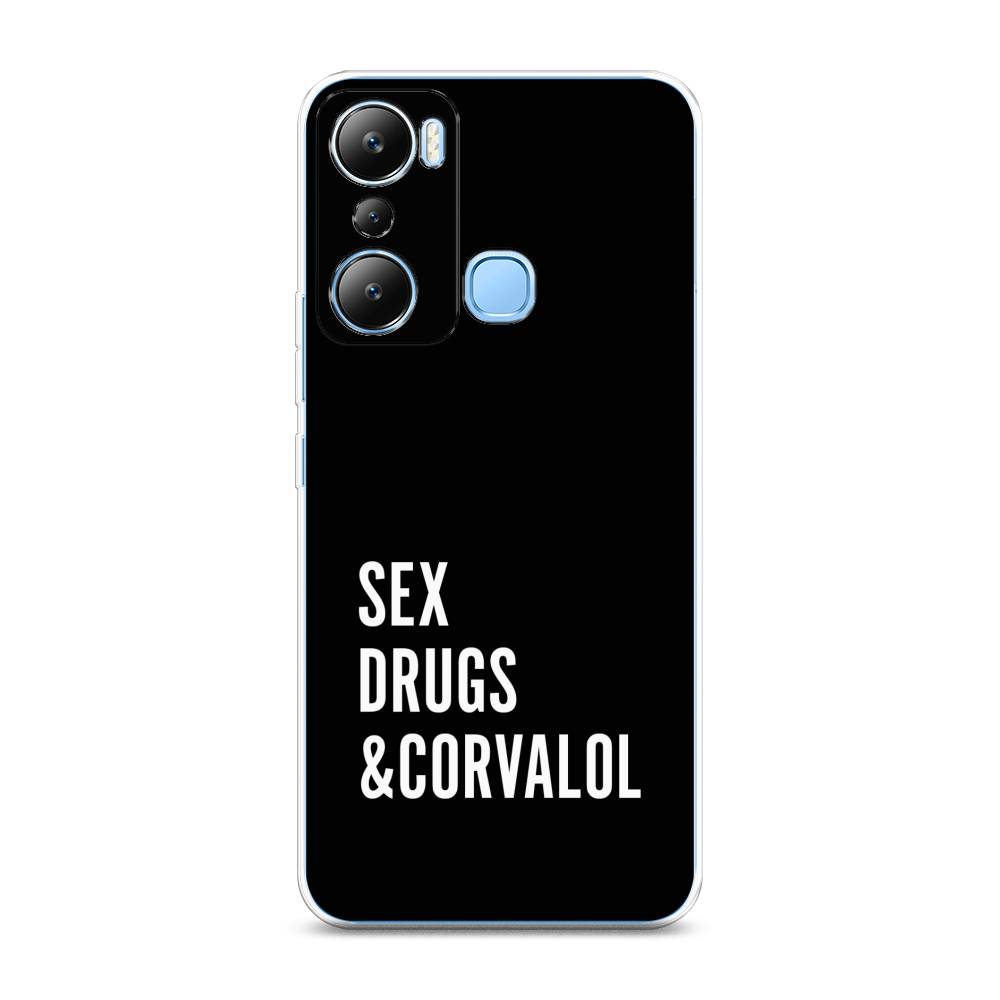 

Чехол на Infinix HOT 20i "Corvalol", Черный;серый;белый, 3102950-6