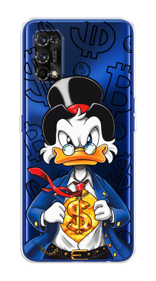 

Чехол на Realme 7 Pro "Scrooge Goldman", Черный;белый;синий, 254050-1